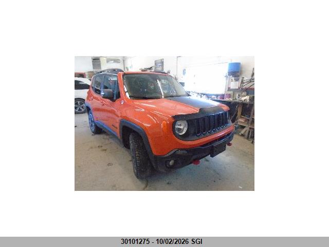 Auction sale of the 2016 Jeep Renegade Trailhawk, vin: ZACCJBCT2GPC73828, lot number: 30101275