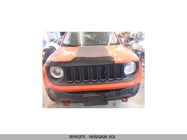 2016 Jeep Renegade Trailhawk მანქანა იყიდება აუქციონზე, vin: ZACCJBCT2GPC73828, აუქციონის ნომერი: 30101275