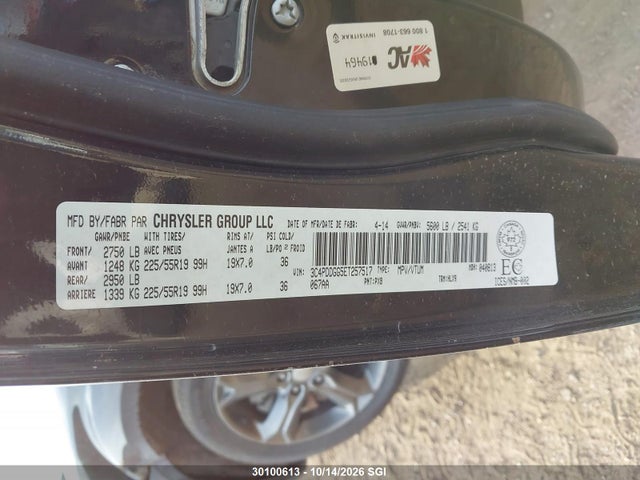 Dodge Journey Crossroad 2014 3C4PDDGG5ET257517 Image 9
