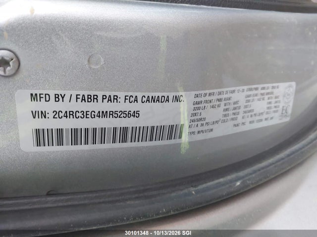 Chrysler Pacifica Touring L Plus 2021 2C4RC3EG4MR525645 Image 9