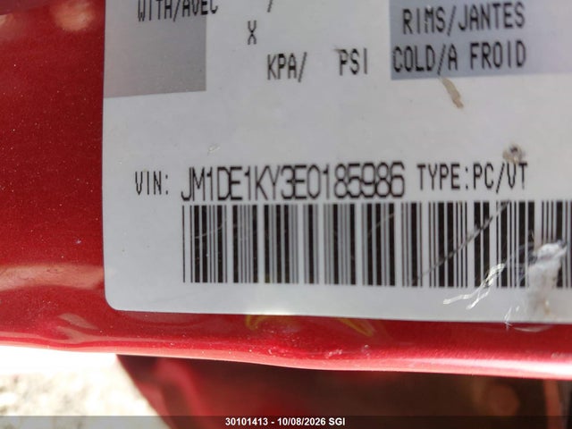30101413 :رقم المزاد ، JM1DE1KY3E0185986 vin ، 2014 Mazda Mazda2 Sport مزاد بيع