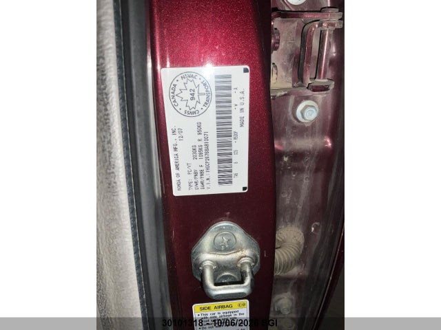 Продажа на аукционе авто 2008 Honda Accord Ex, vin: 1HGCP26768A810071, номер лота: 30101318