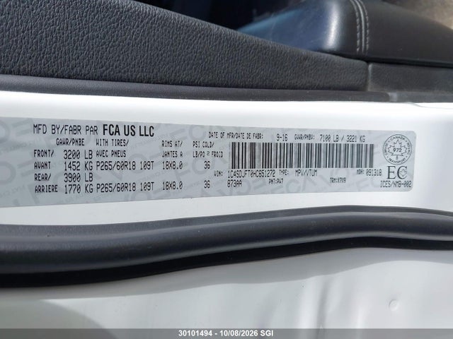 Aukcja sprzedaży 2017 Dodge Durango Ssv, vin: 1C4SDJFT0HC651272, numer aukcji: 30101494