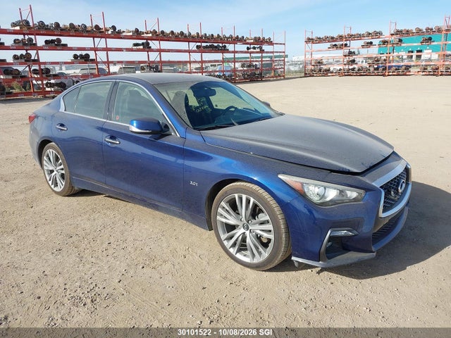 30101522 :رقم المزاد ، JN1EV7AR2JM610217 vin ، 2018 Infiniti Q50 Luxe/sport مزاد بيع