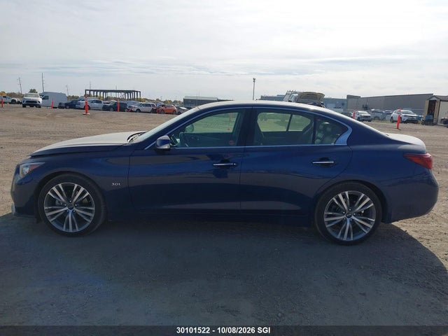 2018 Infiniti Q50 Luxe/sport მანქანა იყიდება აუქციონზე, vin: JN1EV7AR2JM610217, აუქციონის ნომერი: 30101522