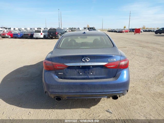 2018 Infiniti Q50 Luxe/sport მანქანა იყიდება აუქციონზე, vin: JN1EV7AR2JM610217, აუქციონის ნომერი: 30101522
