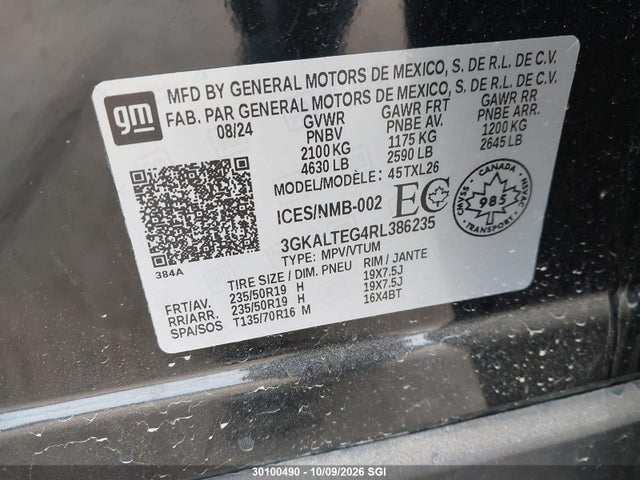 Продаж на аукціоні авто 2024 Gmc Terrain Sle, vin: 3GKALTEG4RL386235, номер лоту: 30100490