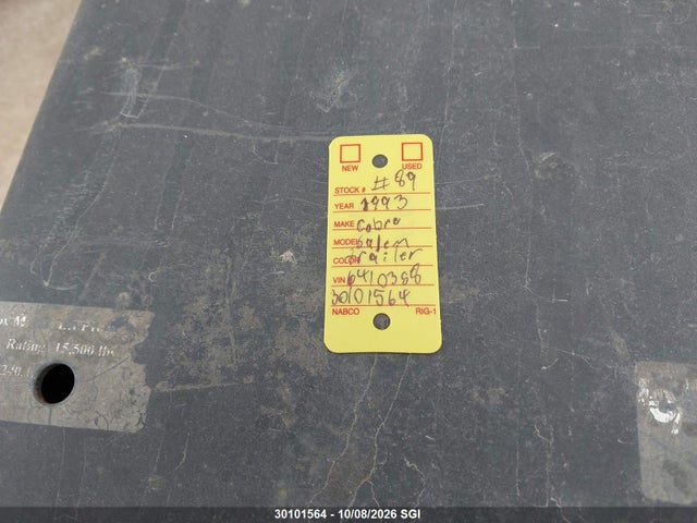 30101564 :رقم المزاد ، 1SA1121WXP1004328 vin ، 1993 Cobra 121fw مزاد بيع