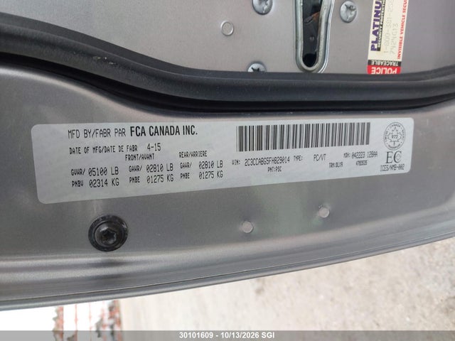 Chrysler 300 S 2015 2C3CCABG5FH829014 Image 9