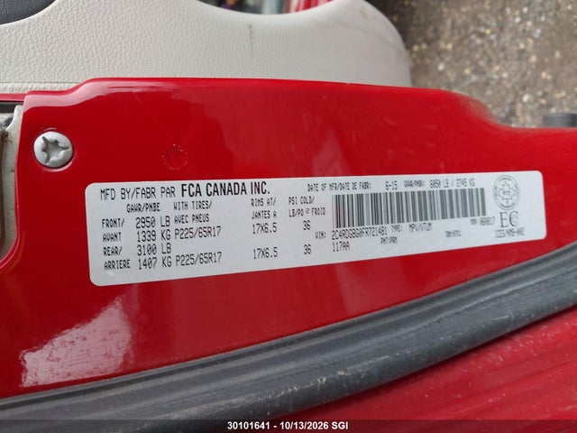 2C4RDGBG0FR721481 Dodge Grand Caravan Se