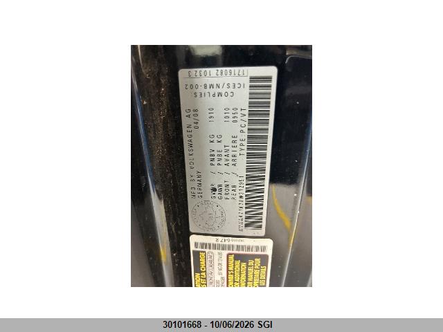 Продаж на аукціоні авто 2008 Volkswagen Rabbit, vin: WVWAA71K78W312951, номер лоту: 30101668