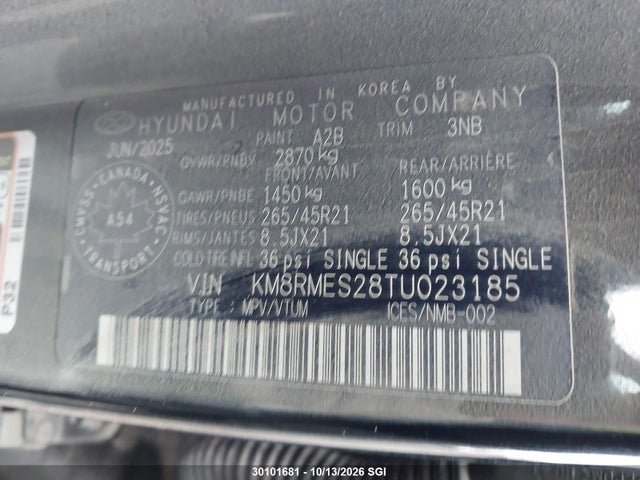 Hyundai Palisade Calligraphy 2026 KM8RMES28TU023185 Image 9