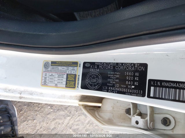 KIA RIO EX 2014 KNADN4A36E6409513 Image 9