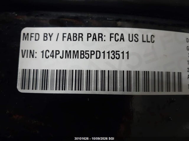 30101626 :رقم المزاد ، 1C4PJMMB5PD113511 vin ، 2023 Jeep Cherokee Altitude Lux مزاد بيع