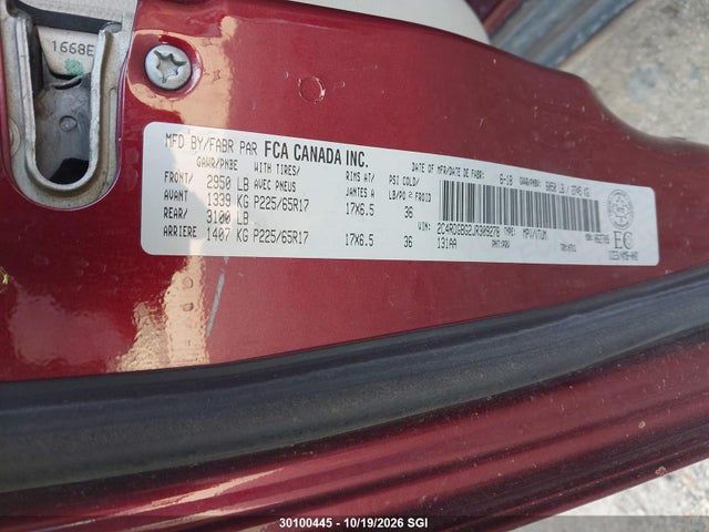 Dodge Grand Caravan Se 2018 2C4RDGBG2JR309278 Image 9
