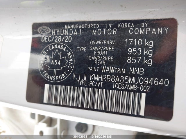 Hyundai Venue Se 2021 KMHRB8A35MU094640 Image 9