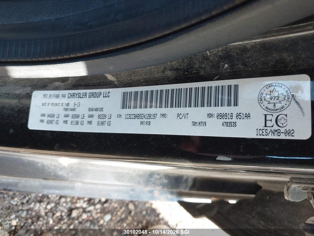 Chrysler 200 LX 2014 1C3CCBAB5EN128197 Image 9