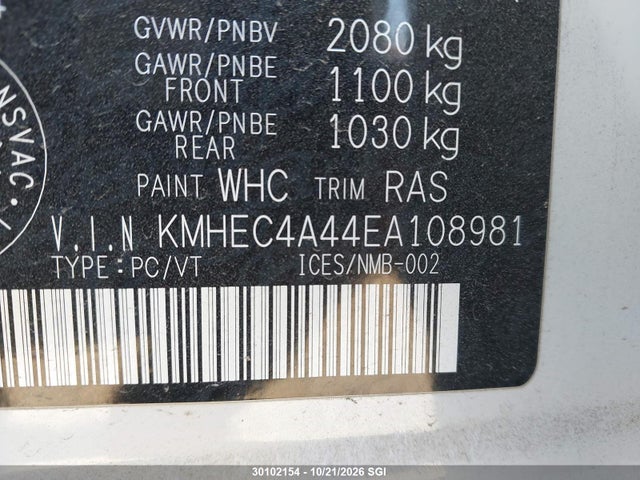 Hyundai SONATA HYBRID 2014 KMHEC4A44EA108981 Image 9
