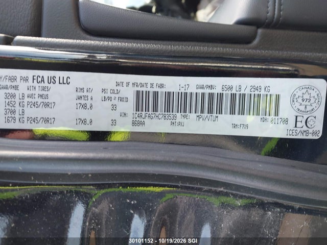 Jeep Grand Cherokee Laredo 2017 1C4RJFAG7HC783539 Image 9