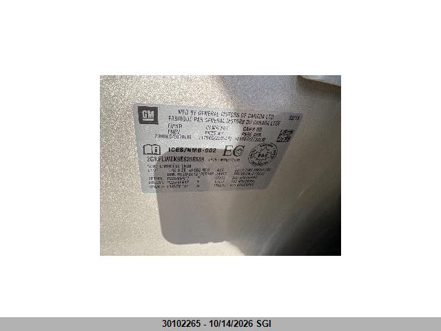 GMC Terrain Sle 2014 2GKFLWEK9E6256509 Image 8