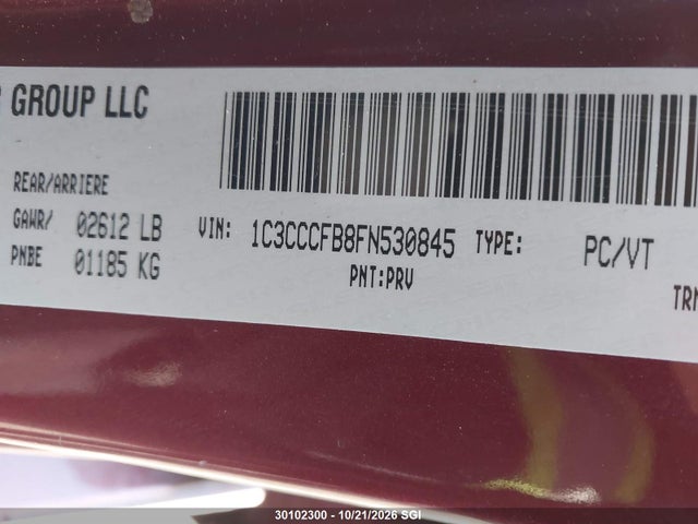 Продажа на аукционе авто 2015 Chrysler 200 Lx, vin: 1C3CCCFB8FN530845, номер лота: 30102300