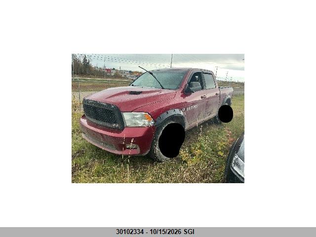 30102334 :رقم المزاد ، 1C6RD7MT6CS336146 vin ، 2012 Dodge Ram 1500 Sport مزاد بيع