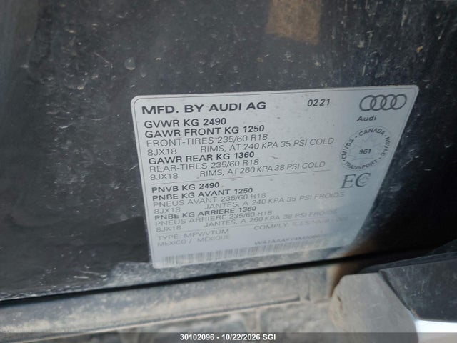 Audi Q5 PREMIUM 2021 WA1AAAFY4M2066964 Image 9