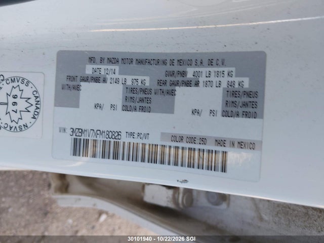 3MZBM1V7XFM180826 Mazda 3 TOURING