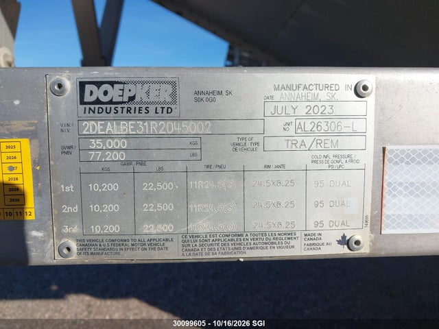 Doepker Industries Grain Lead 2024 2DEALBE31R2045002 Image 9