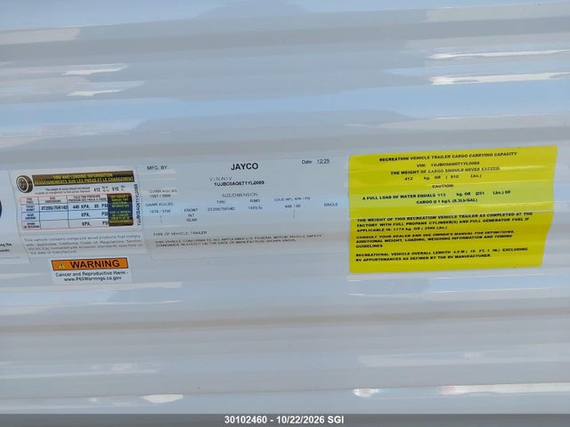 Jayco Jayflight 2026 1UJBC0AG6T1YL0069 Image 9