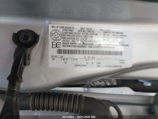1FADP3N24JL296395 Ford Focus Titanium