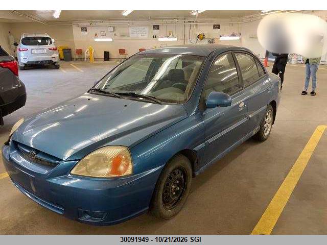 30091949 :رقم المزاد ، KNADC125146349465 vin ، 2004 Kia Rio مزاد بيع
