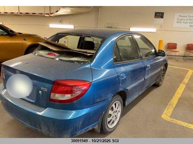 30091949 :رقم المزاد ، KNADC125146349465 vin ، 2004 Kia Rio مزاد بيع