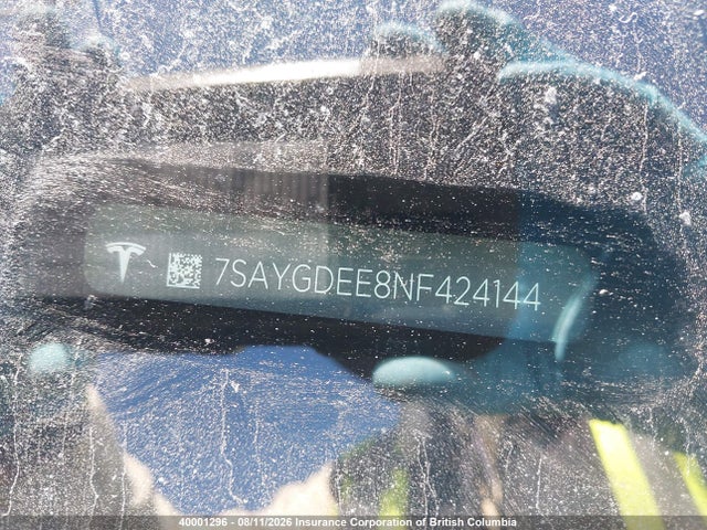 Tesla Model Y 2022 7SAYGDEE8NF424144 Image 20