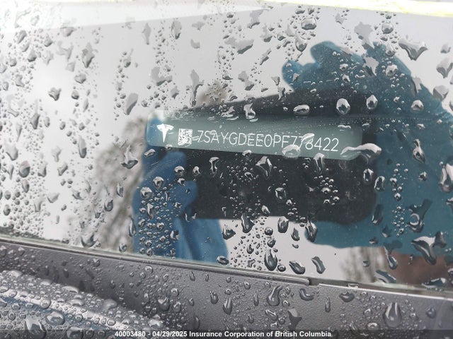 7SAYGDEE0PF778422 Tesla Model Y