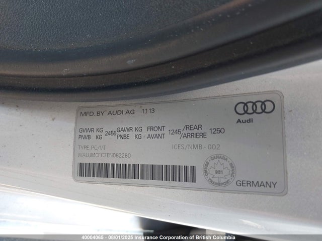 Audi A6 2014 WAUJMCFC7EN082280 Image 9