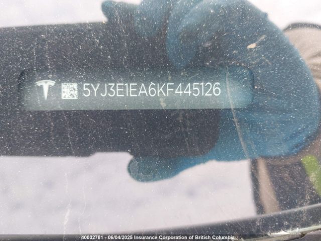5YJ3E1EA6KF445126 Tesla 2019