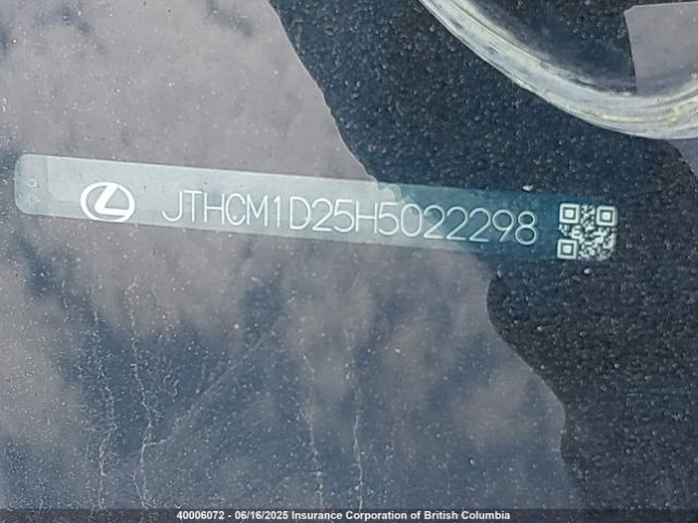 JTHCM1D25H5022298 Lexus 2gr-fse