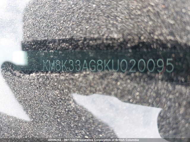 KM8K33AG8KU020095 Hyundai Kona