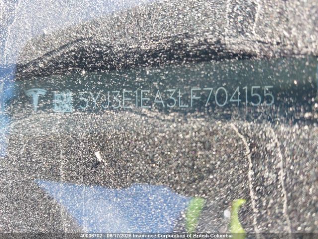 5YJ3E1EA3LF704155 Tesla MODEL 3