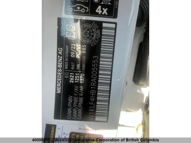 W1KLF4HB1RA005553 Mercedes-Benz m254