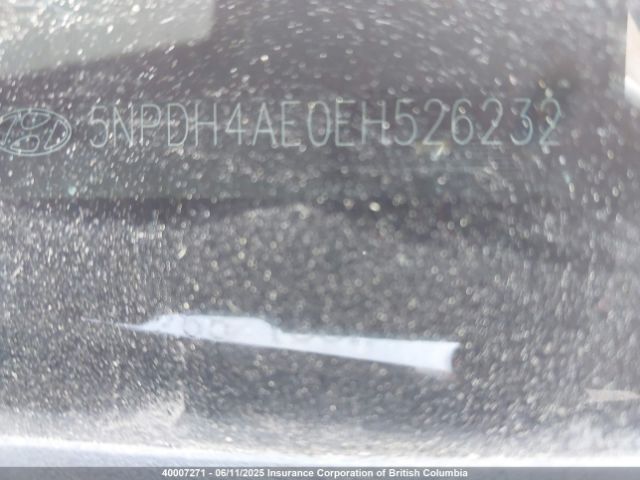 5NPDH4AE0EH526232 Hyundai Elantra Se/sport/limited