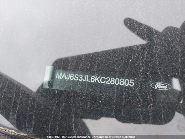 MAJ6S3JL6KC280805 Ford Ecosport Ses