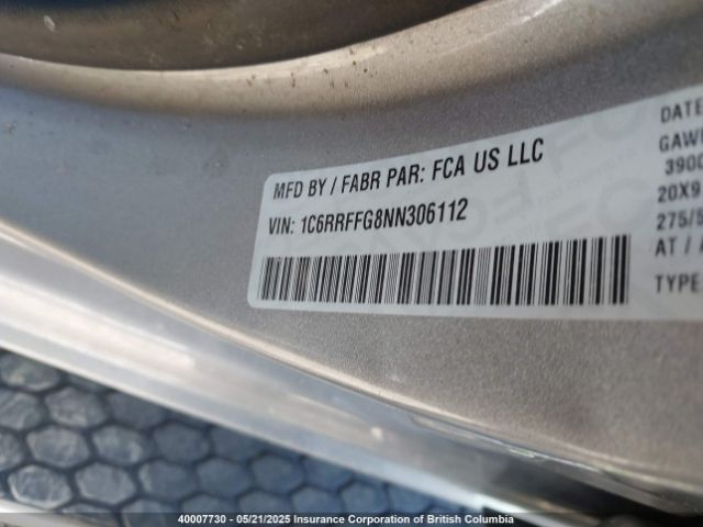 1C6RRFFG8NN306112 RAM 2022