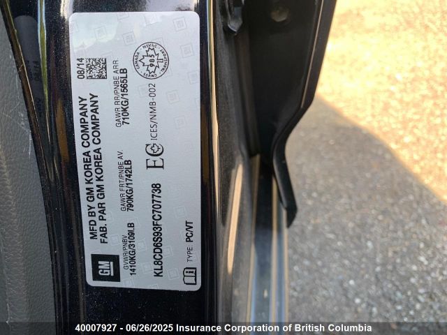 KL8CD6S93FC707738 Chevrolet ll0