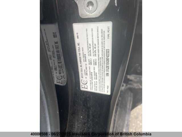 5YJ3E1EA3KF422323 Tesla 2019