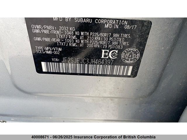 JF2SJEJC3JH464397 Subaru naturally aspirated c5
