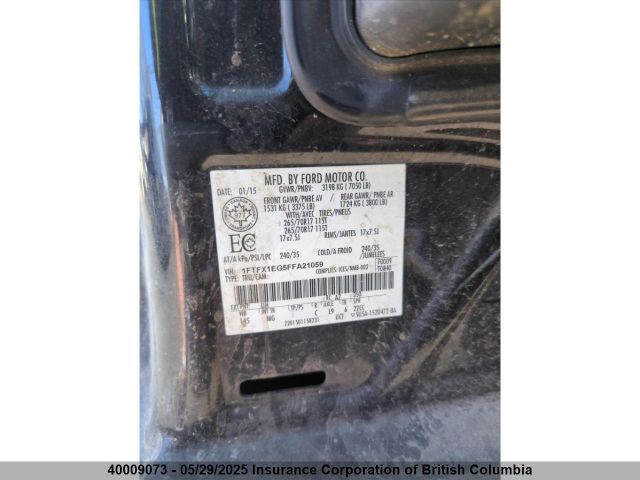 1FTFX1EG5FFA21059 Ford 2015