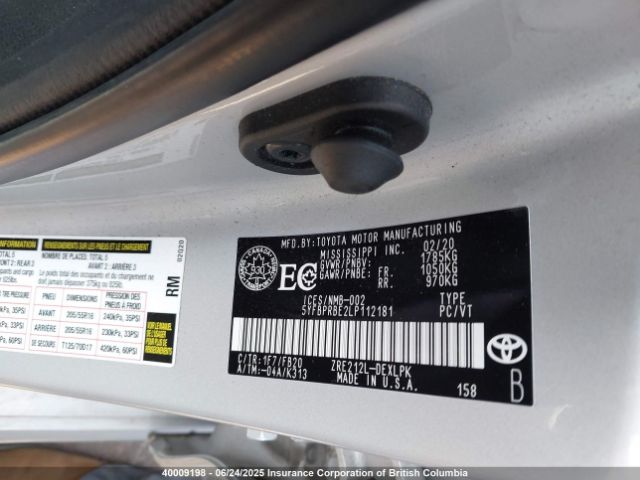 5YFBPRBE2LP112181 Toyota 2zr-fae
