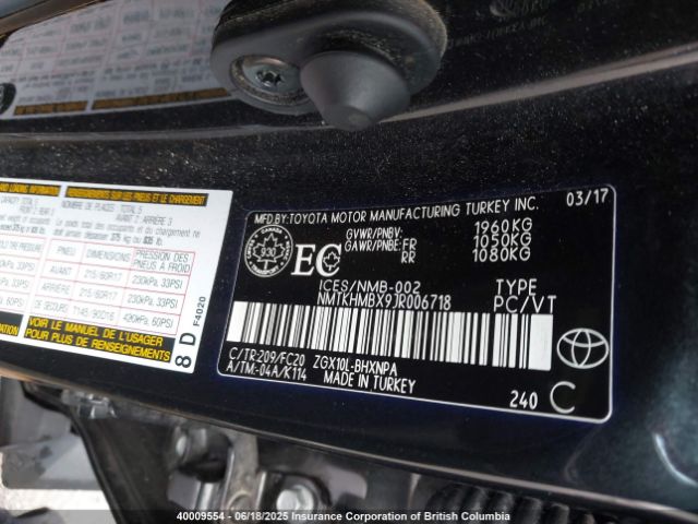 NMTKHMBX9JR006718 Toyota C-HR